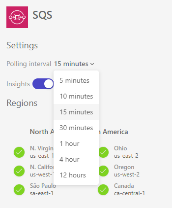 SQS Polling Interval Customization