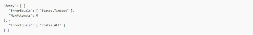 AWS Step Functions: Retry example for States.Timeout
