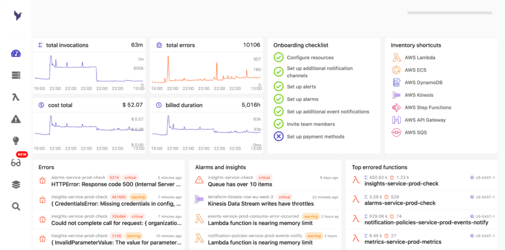 serverless error detection