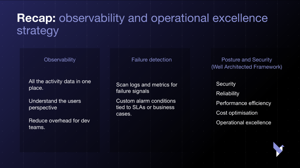 recap on operational excellence