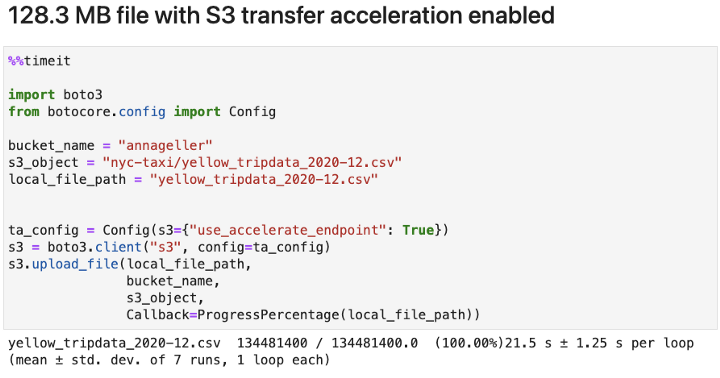  S3 Transfer Acceleration